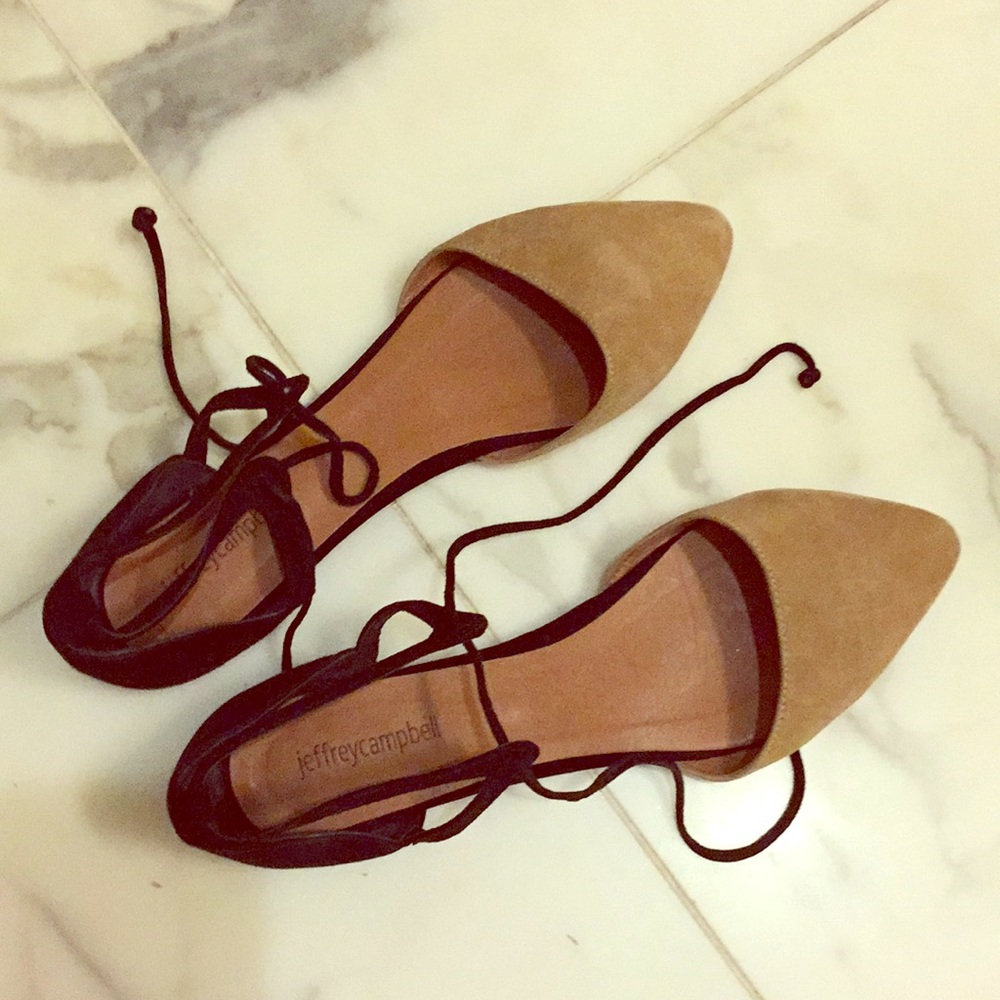 Jeffrey Campbell Two Toned Suede Flats